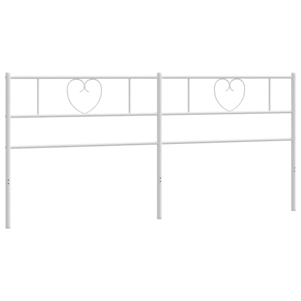 Valkoinen metallinen sängynpääty Aitanga 193cm