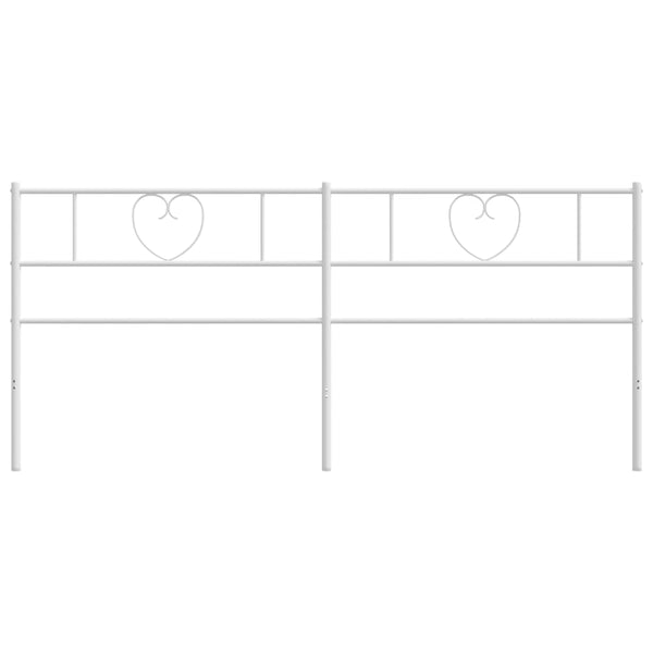 Valkoinen metallinen sängynpääty Aitanga 193cm