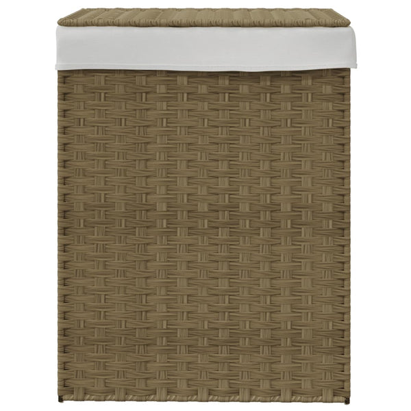 Wäschekorb mit Deckel Stasia 46x33x60cm (Polyrattan)