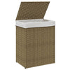 Wäschekorb mit Deckel Stasia 46x33x60cm (Polyrattan)