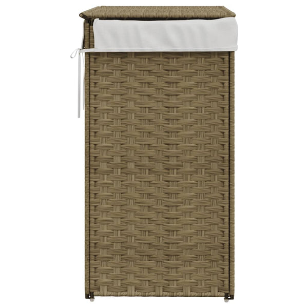 Wäschekorb mit Deckel Stasia 46x33x60cm (Polyrattan)