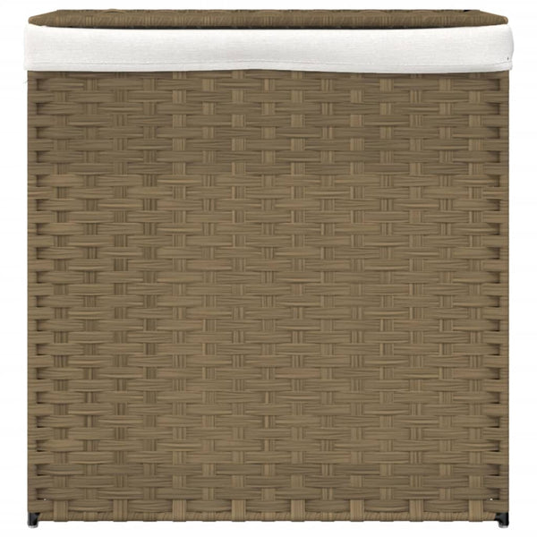Wäschekorb Sarvin 53x35x57cm (2-teilig Polyrattan)