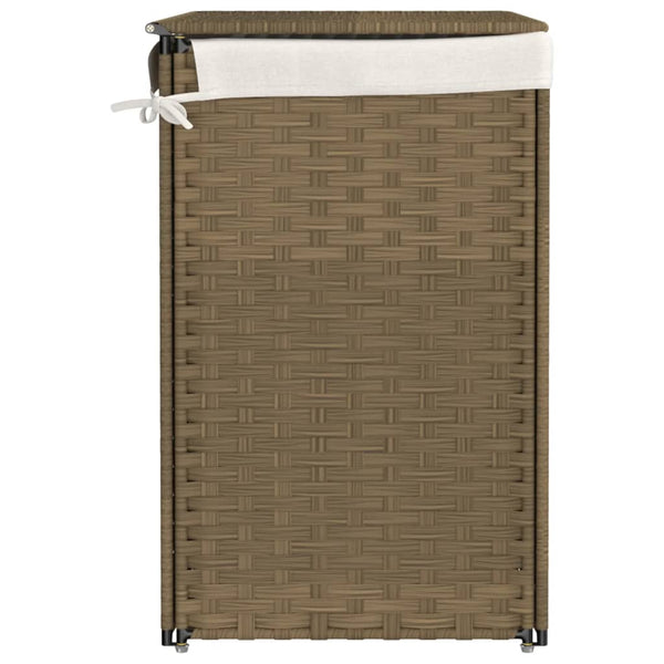 Wäschekorb Sarvin 53x35x57cm (2-teilig Polyrattan)