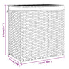 Wäschekorb Sarvin 53x35x57cm (2-teilig Polyrattan)