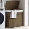 Wäschekorb Sarvin 53x35x57cm (2-teilig Polyrattan)