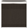 Dunkelbrauner Wäschekorb Sarvin 53x35x57cm (2-teiliges Polyrattan)