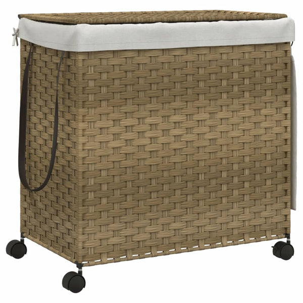 Wäschekorb auf Rollen Jewel 60x35x60,5cm (Rattan)