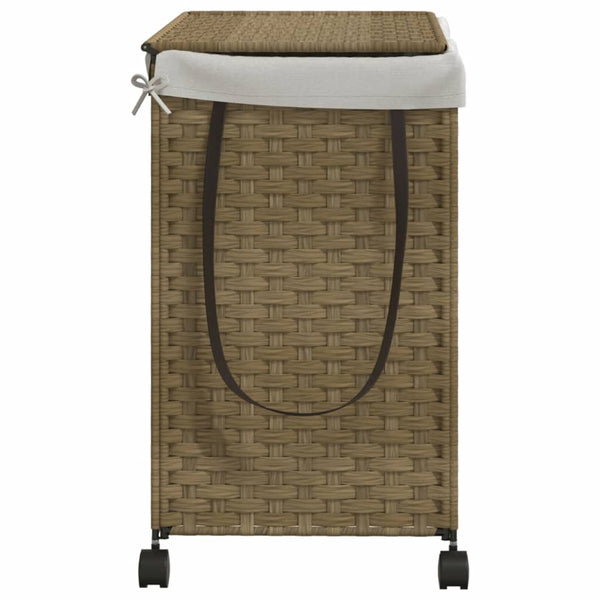 Wäschekorb auf Rollen Jewel 60x35x60,5cm (Rattan)