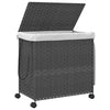 Wäschekorb auf Rollen Jewel Grau 60x35x60,5cm (Rattan)