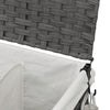 Wäschekorb auf Rollen Jewel Grau 60x35x60,5cm (Rattan)