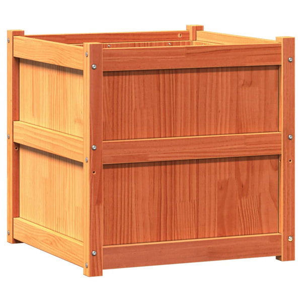 Wachsbraune Blumenkästen Zecrie (2er-Set Kiefer)