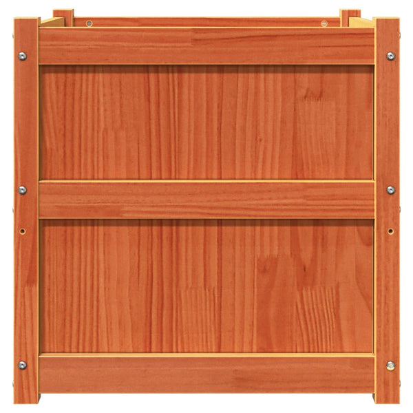 Wachsbraune Blumenkästen Zecrie (2er-Set Kiefer)
