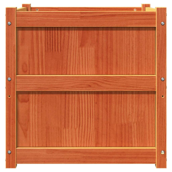 Wachsbraune Blumenkästen Zecrie (2er-Set Kiefer)