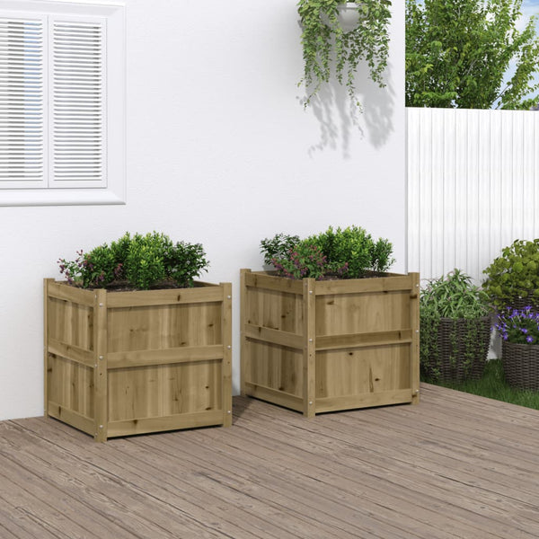 Imprägnierte Blumenkästen Zecrie (2 Stück Kiefer)
