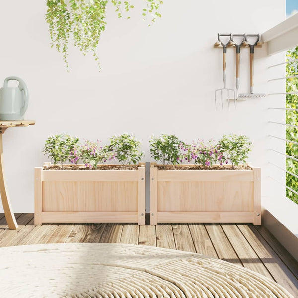 Blumenkästen Carl für den Außenbereich (2 Stk. Kiefer)