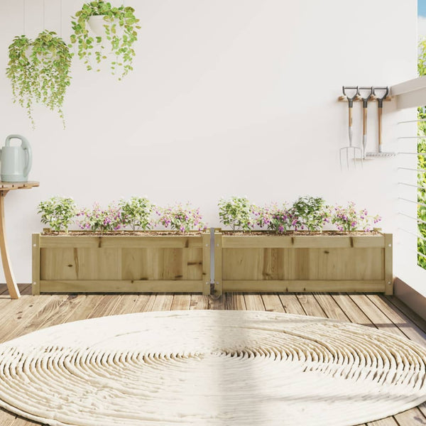 Imprägnierte Blumenkästen Hidrometrica (2 Stück Kiefer)