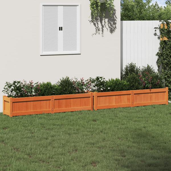 Wachsbraune Blumenkästen Rich (2 Stück Kiefer)