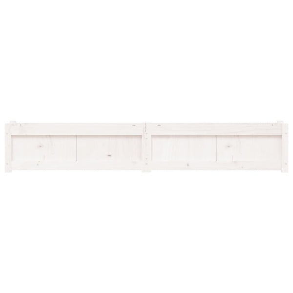 Weiße Blumenkästen für den Außenbereich Hristodol (2er-Set Kiefer)