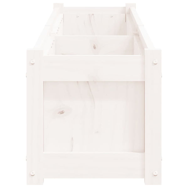 Weiße Blumenkästen für den Außenbereich Hristodol (2er-Set Kiefer)