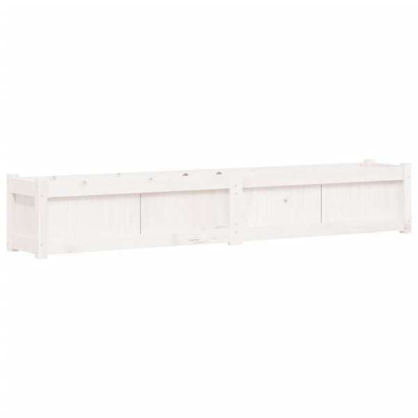 Weiße Blumenkästen für den Außenbereich Hristodol (2er-Set Kiefer)