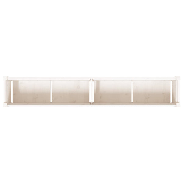 Weiße Blumenkästen für den Außenbereich Hristodol (2er-Set Kiefer)