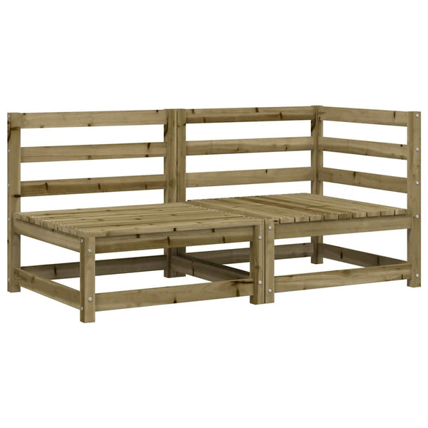 Gartensitzbank Ioava (2-Sitzer, imprägniertes Kiefernholz)