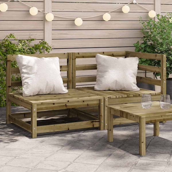 Gartensitzbank Ioava (2-Sitzer, imprägniertes Kiefernholz)