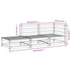 Gartencouch und Hocker Ioava (2-Sitzer, Kiefer)
