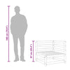 Gartencouch und Hocker Ioava (2-Sitzer, Kiefer)