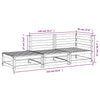 Gartencouch und Hocker Ioava (2-Sitzer, Douglasie)