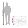 Gartencouch und Hocker Ioava (2-Sitzer, Douglasie)