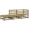 Gartencouch und Hocker Ioava (2-Sitzer, imprägniertes Kiefernholz)