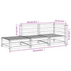 Gartencouch und Hocker Ioava (2-Sitzer, imprägniertes Kiefernholz)