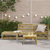 Gartencouch und Hocker Ioava (2-Sitzer, imprägniertes Kiefernholz)