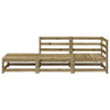 Gartencouch und Hocker Ioava (2-Sitzer, imprägniertes Kiefernholz)