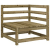 Gartencouch und Hocker Ioava (2-Sitzer, imprägniertes Kiefernholz)