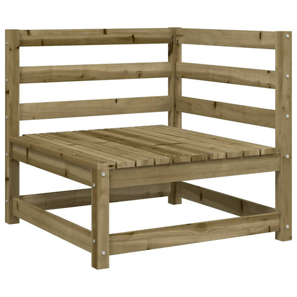 Gartencouch und Hocker Ioava (2-Sitzer, imprägniertes Kiefernholz)