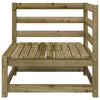 Gartencouch und Hocker Ioava (2-Sitzer, imprägniertes Kiefernholz)