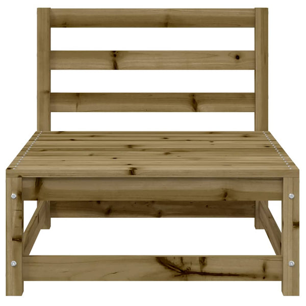 Gartencouch und Hocker Ioava (2-Sitzer, imprägniertes Kiefernholz)