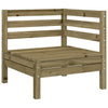 Imprägniertes Gartensofa-Eckteil Mach (2 Stk.)