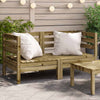 Imprägniertes Gartensofa-Eckteil Mach (2 Stk.)