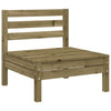 Gartensofa ohne Armlehne, imprägniertes Kiefernholz, Mach
