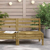 Gartensofa ohne Armlehne, imprägniertes Kiefernholz, Mach