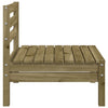 Gartensofa ohne Armlehne, imprägniertes Kiefernholz, Mach