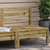 Gartensofa ohne Armlehne, imprägniertes Kiefernholz, Mach