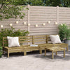 Imprägnierte Gartensofas Mach (armlehnenlos 4 Stk. Kiefer)
