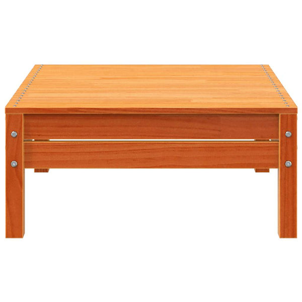 Wachsbrauner Gartenhocker Mach (Kiefer)