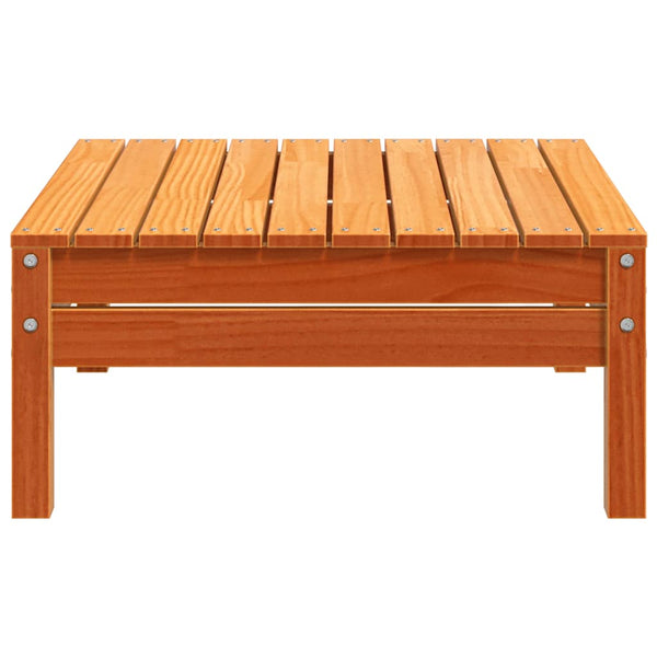 Wachsbrauner Gartenhocker Mach (Kiefer)