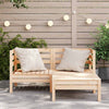 Gartensofa mit Ottomane Mach (2-Sitzer, Kiefer)