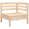 Gartensofa mit Ottomane Mach (2-Sitzer, Kiefer)